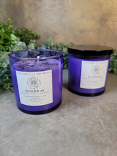Load image into Gallery viewer, Scorpio Zodiac Candle 9.5oz - Treasures of The Moon