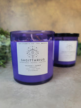 Load image into Gallery viewer, Sagittarius Zodiac Candle 9.5oz - Treasures of The Moon