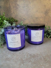 Load image into Gallery viewer, Aquarius Zodiac Candle 9.5oz - Treasures of The Moon