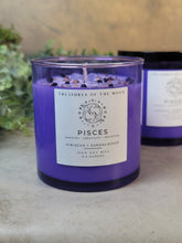 Load image into Gallery viewer, Pisces Zodiac Candle 9.5oz - Treasures of The Moon