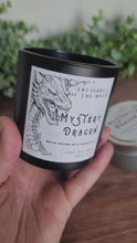 Load and play video in Gallery viewer, Mystery Dragon Candle - Which dragon will choose you? Hidden color change mica glitter, dragon charm, and crystal!
