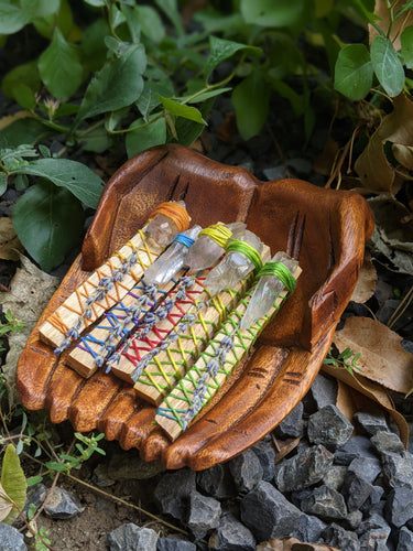 Wrapped Palo Santo with Crystal - Treasures of The Moon